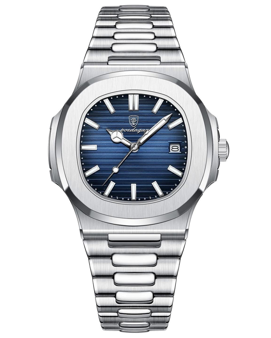 Silver Authority™ — Reloj para Hombre Stainless Steel | Cronógrafo Cuarzo Resistente al Agua