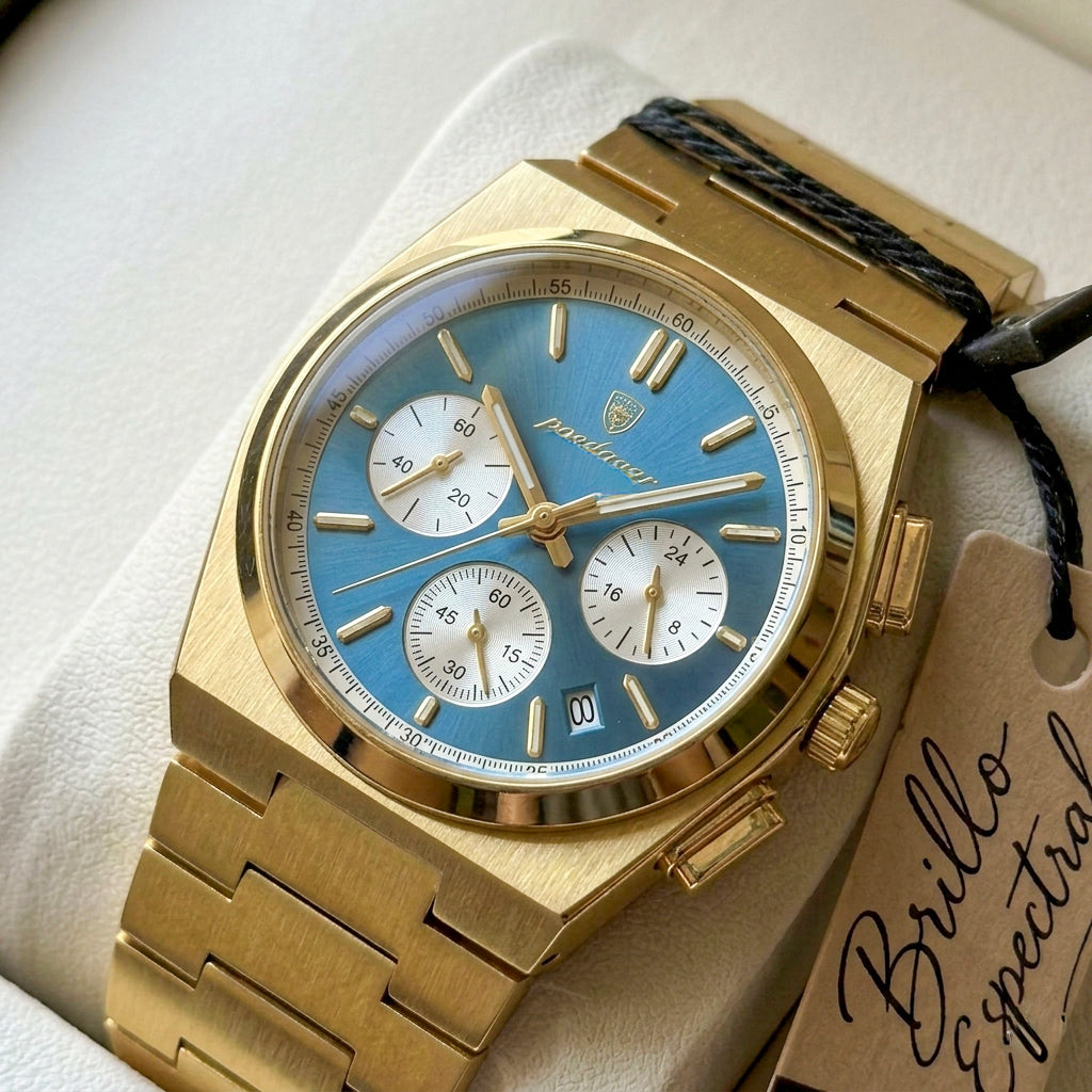 Titan Chrono™ — Reloj Deportivo de Acero Inoxidable para Hombre