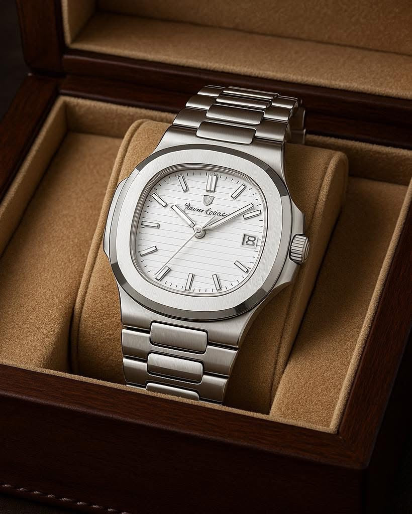 Silver Authority™ — Reloj para Hombre Stainless Steel | Cronógrafo Cuarzo Resistente al Agua