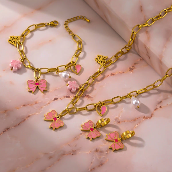 Pink Bow Set