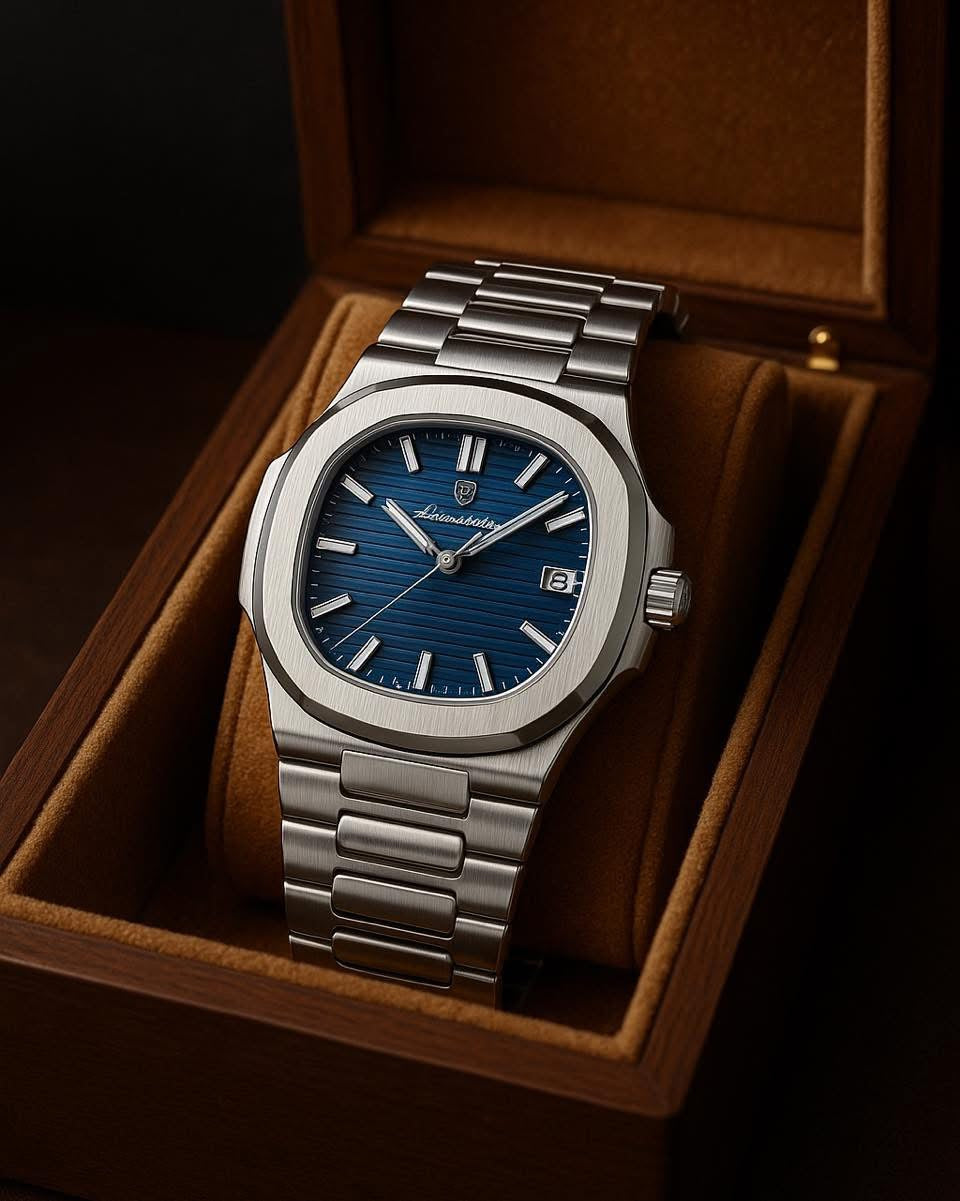 Silver Authority™ — Reloj para Hombre Stainless Steel | Cronógrafo Cuarzo Resistente al Agua