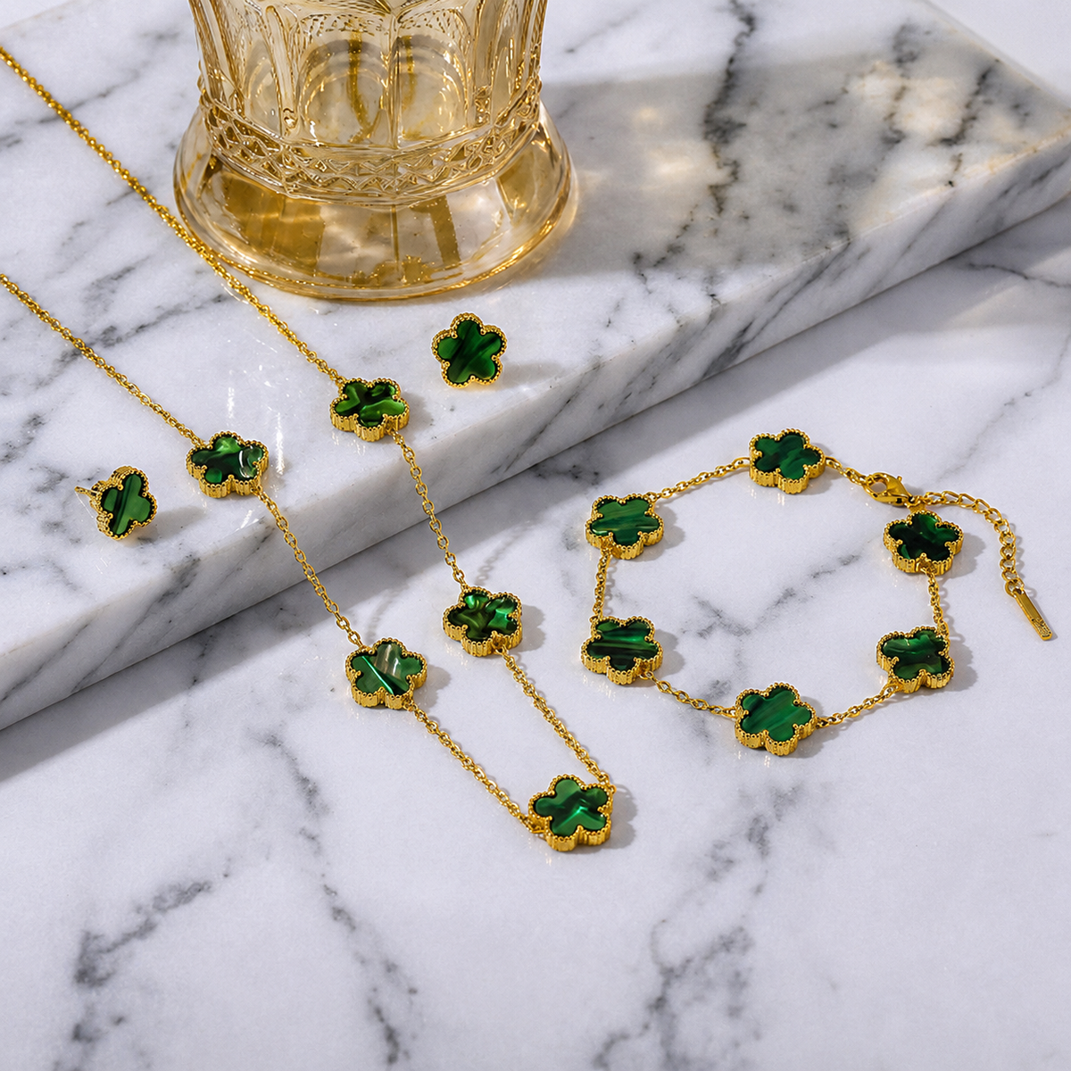 Lucky Clover Set Collection — buena suerte que se usa todos los días. 🍀