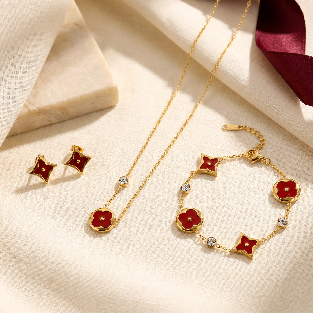 Trébol Estelar Set — Rojo