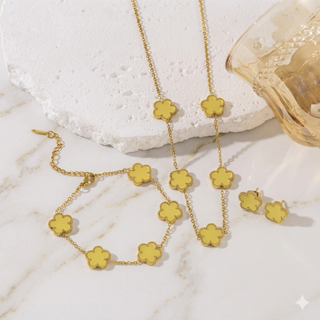 Lucky Clover Set Collection — buena suerte que se usa todos los días. 🍀