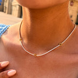 Clover Tennis Necklace — Stainless Steel