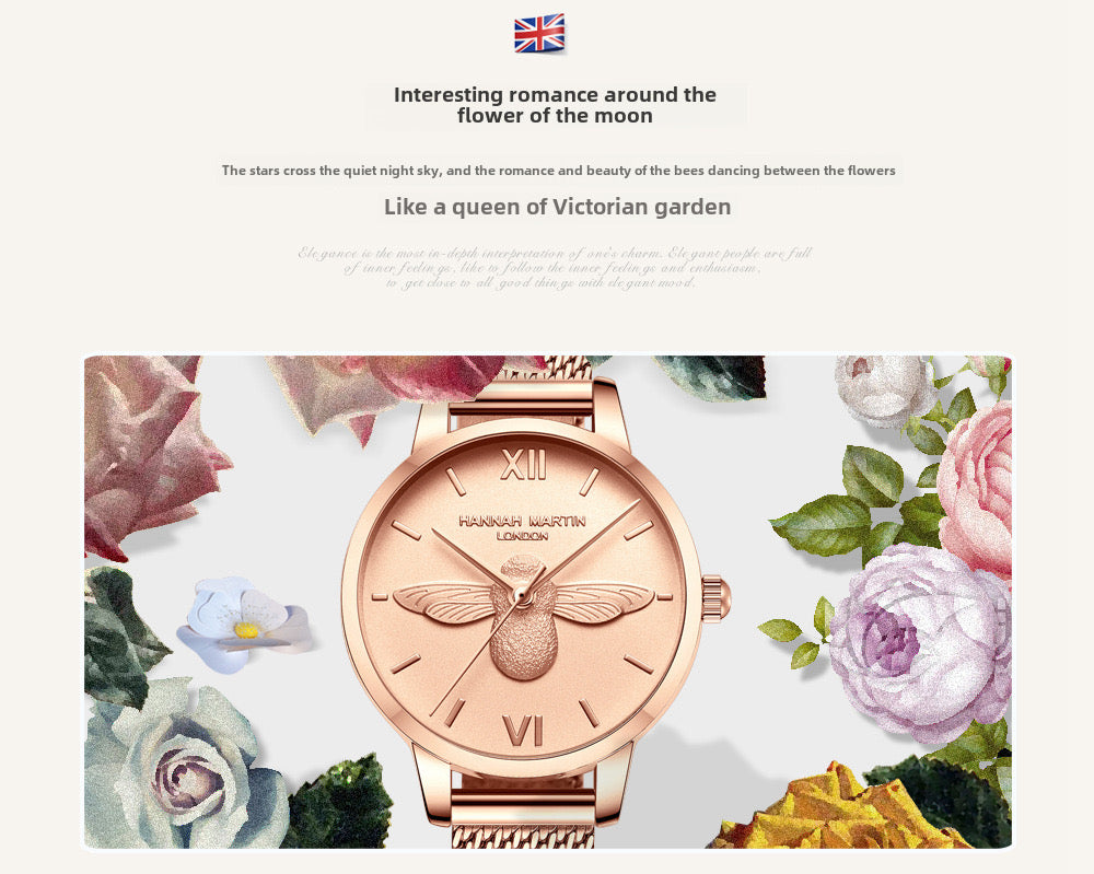 Bee Luxe™ — Reloj Elegante para Mujer con Pulsera a Juego | Cuarzo Resistente al Agua en Múltiples Colores