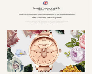 Bee Luxe™ — Reloj Elegante para Mujer con Pulsera a Juego | Cuarzo Resistente al Agua en Múltiples Colores