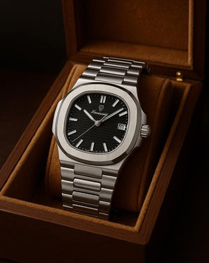 Silver Authority™ — Reloj para Hombre Stainless Steel | Cronógrafo Cuarzo Resistente al Agua