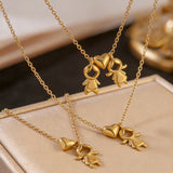Amor Eterno™ — Collar Delicado de Amor en Oro 18K