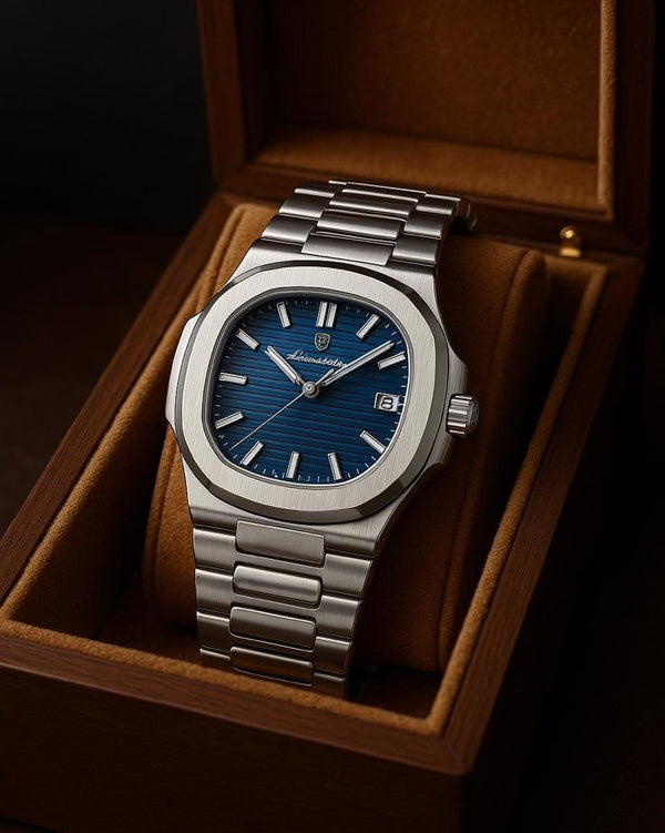 Silver Authority™ — Reloj para Hombre Stainless Steel | Cronógrafo Cuarzo Resistente al Agua