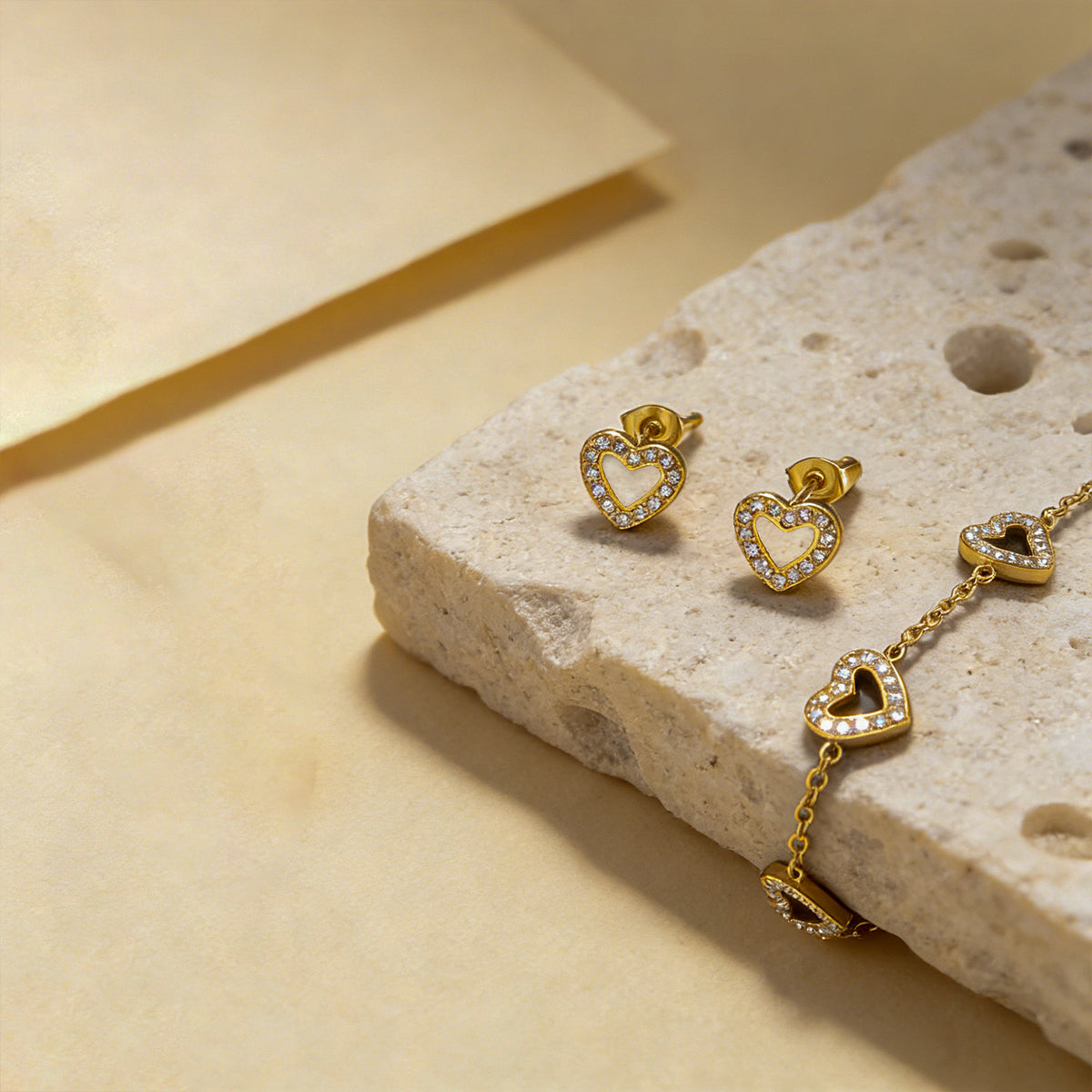 Golden Heart Set™ — Set de Amor en Stainless Steel Bañado en Oro