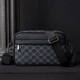 Marroqui Luxe™ — Bolso Artesanal para Hombre con Patron Geometrico | Maletin Crossbody de Cuero PU