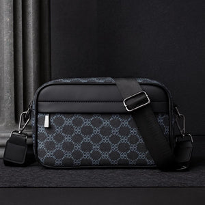 Marroqui Luxe™ — Bolso Artesanal para Hombre con Patron Geometrico | Maletin Crossbody de Cuero PU