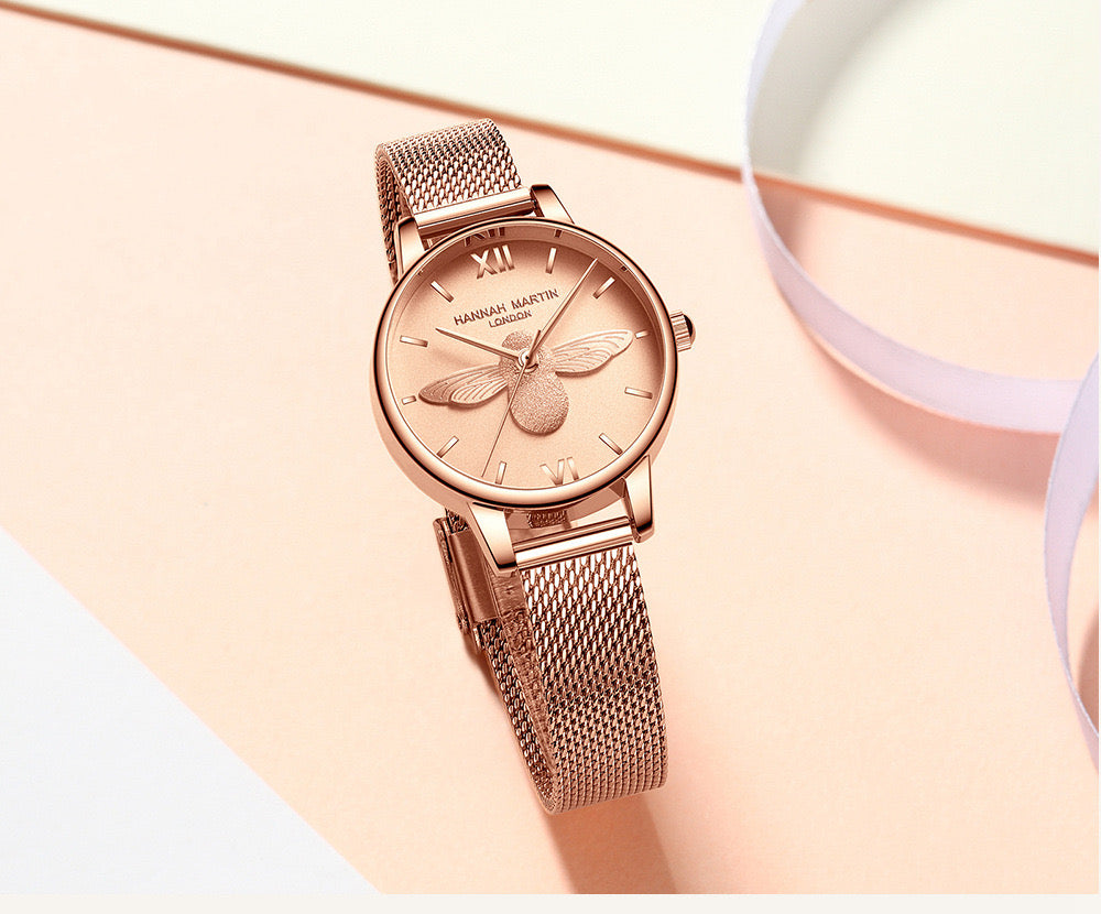 Bee Luxe™ — Reloj Elegante para Mujer con Pulsera a Juego | Cuarzo Resistente al Agua en Múltiples Colores