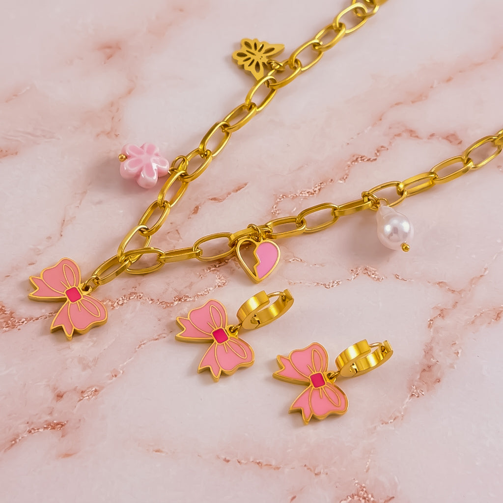 Pink Bow Set