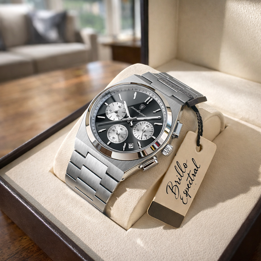 Titan Chrono™ — Reloj Deportivo de Acero Inoxidable para Hombre
