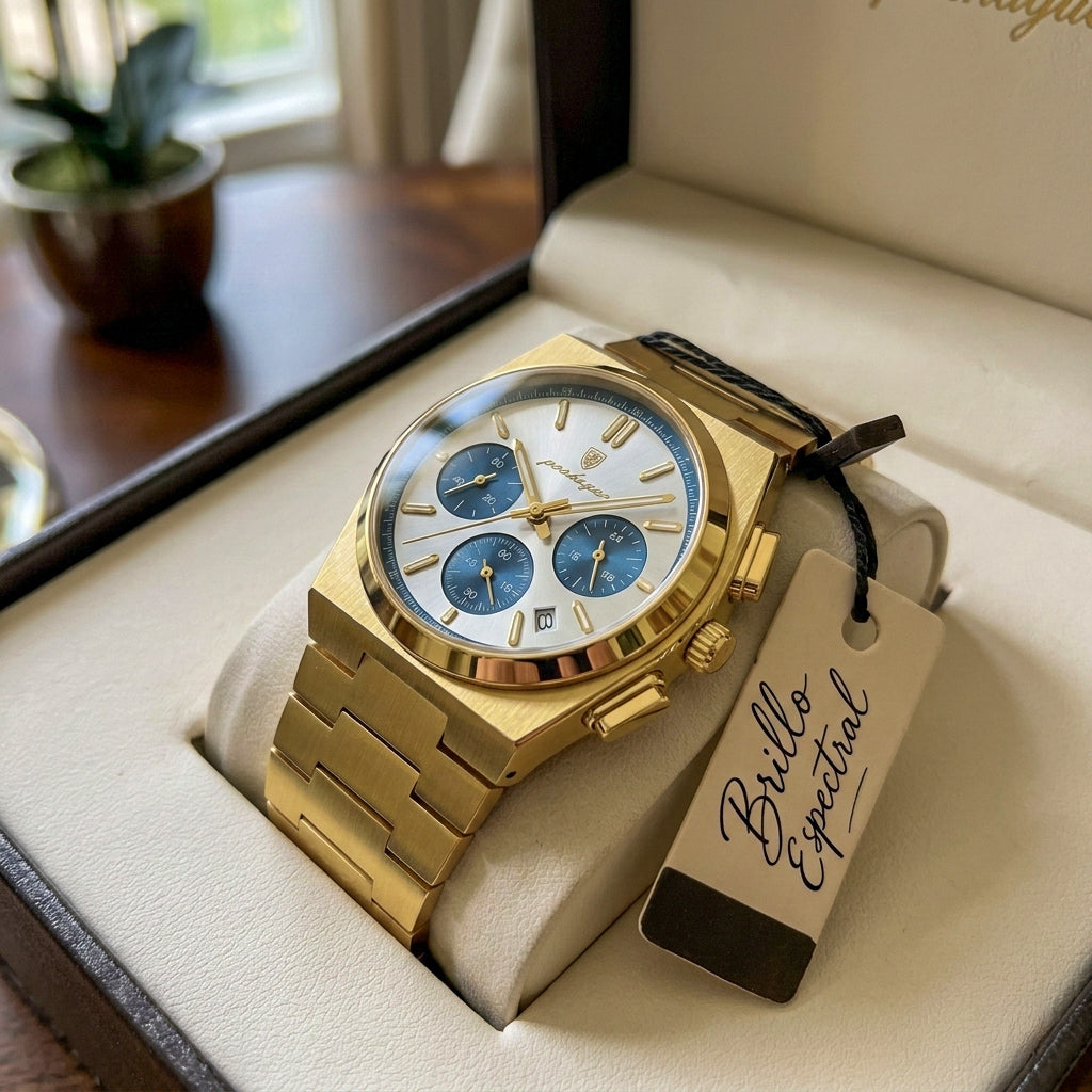 Titan Chrono™ — Reloj Deportivo de Acero Inoxidable para Hombre