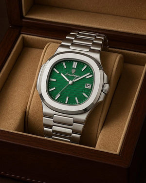 Silver Authority™ — Reloj para Hombre Stainless Steel | Cronógrafo Cuarzo Resistente al Agua