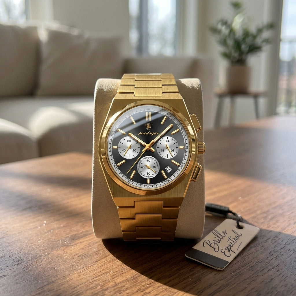 Titan Chrono™ — Reloj Deportivo de Acero Inoxidable para Hombre