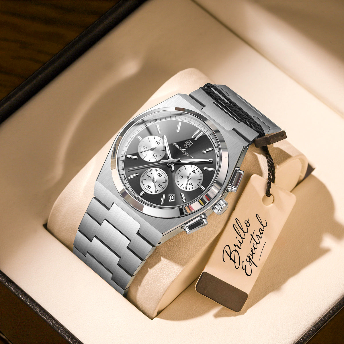 Titan Chrono™ — Reloj Deportivo de Acero Inoxidable para Hombre