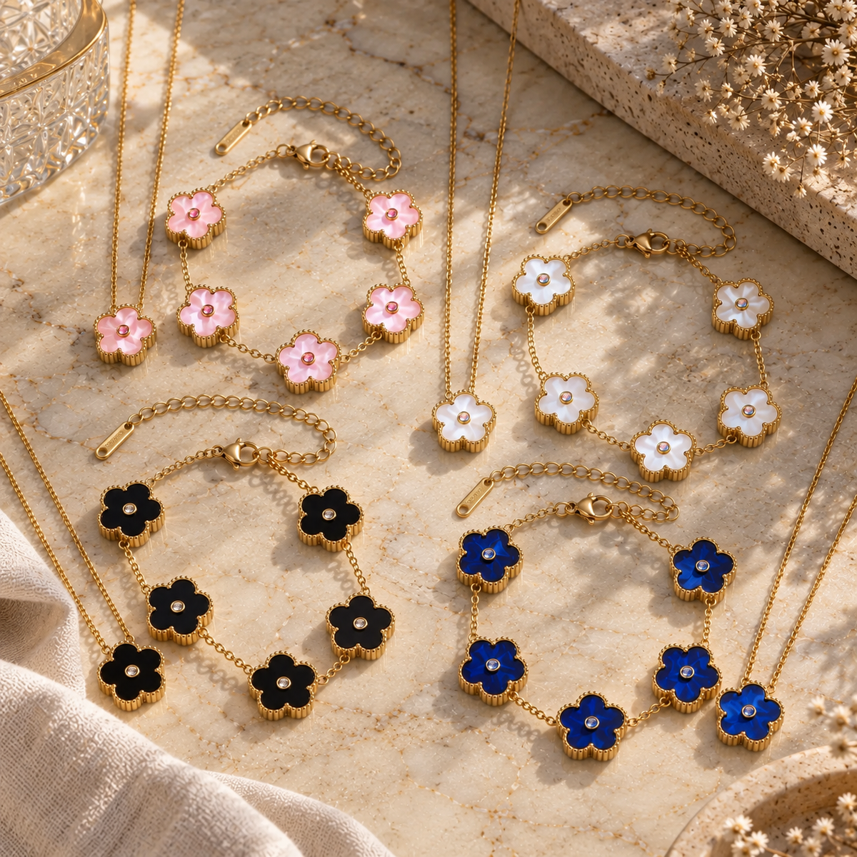 Diamond Bloom Set - Stainless Steel