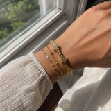 Bangle Hoja Dorada - Stainless Steel