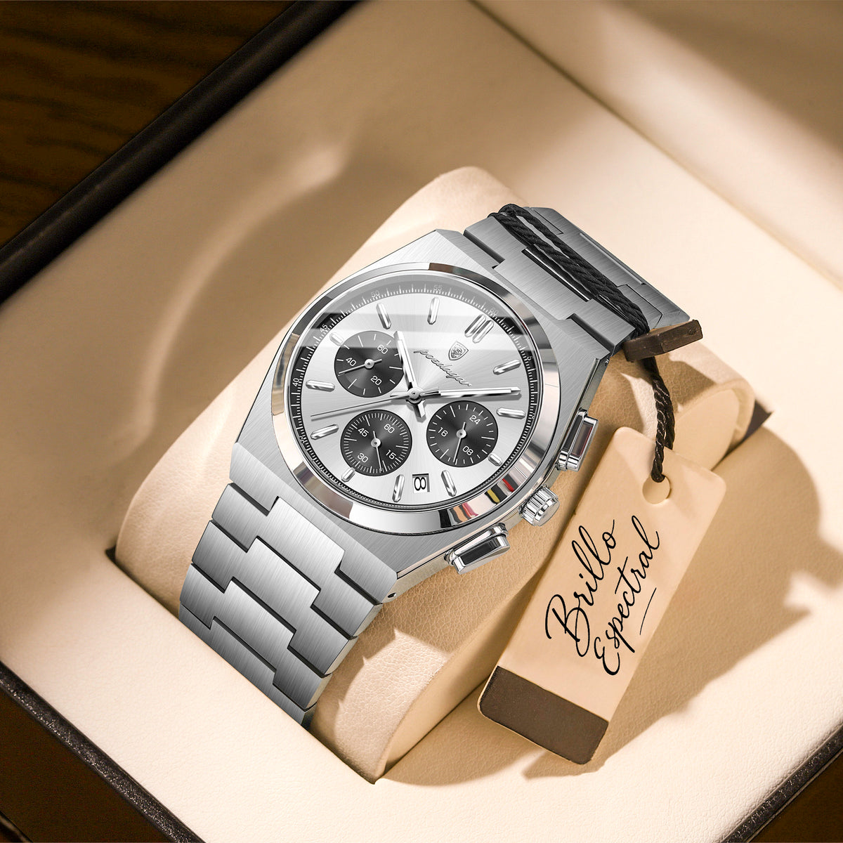 Titan Chrono™ — Reloj Deportivo de Acero Inoxidable para Hombre