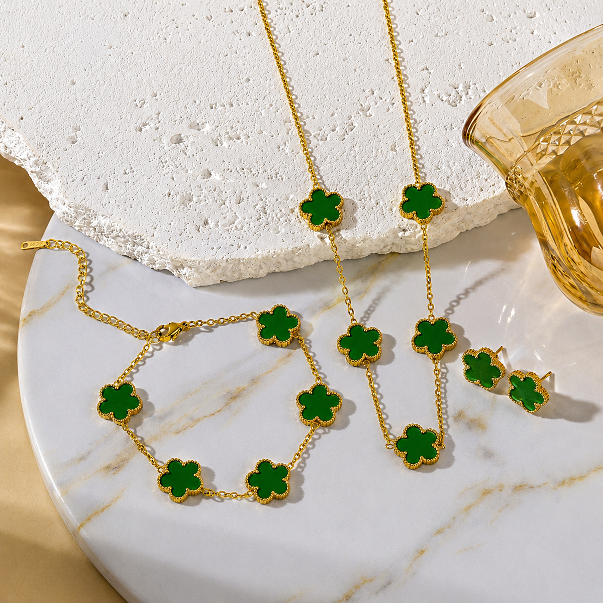 Lucky Clover Set Collection — buena suerte que se usa todos los días. 🍀