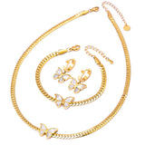 Alma de Mariposa™ — Conjunto de Joyería con Mariposa Esmaltada en Oro | Collar, Pulsera y Pantallas Stainless Steel