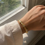Bangle Hoja Dorada - Stainless Steel
