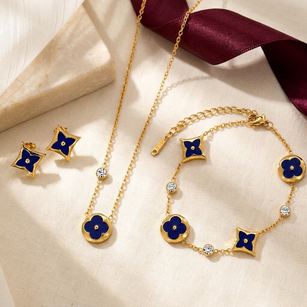 Trébol Estelar Set — Azul