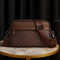 Marroqui Luxe™ — Bolso Artesanal para Hombre con Patron Geometrico | Maletin Crossbody de Cuero PU