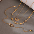 Eternal Bond™ — Conjunto de Joyería con Corazones Entrelazados y Circonias | Collar y Pulsera en Oro y Plata