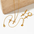 Faith Glow Set™ — Set Cruz de Fe en Stainless Steel Bañado en Oro