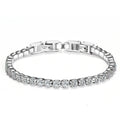 Fuerza Discreta™ — Pulsera Tipo Tenis con Circonias Brillantes | Stainless Steel en Oro, Plata y Negro
