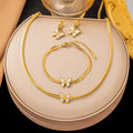 Alma de Mariposa™ — Conjunto de Joyería con Mariposa Esmaltada en Oro | Collar, Pulsera y Pantallas Stainless Steel